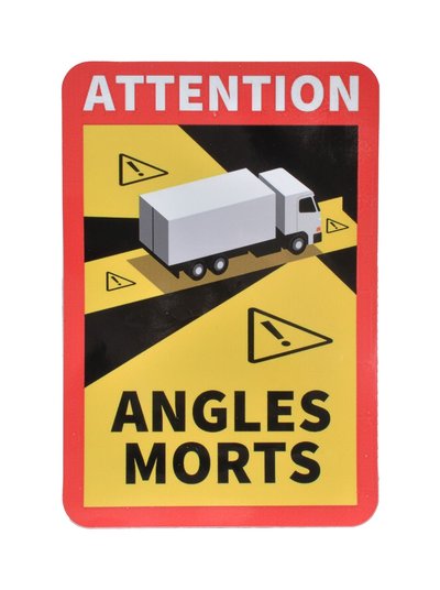 AUTOCOLLANT ANGLES MORTS 25X17 CM