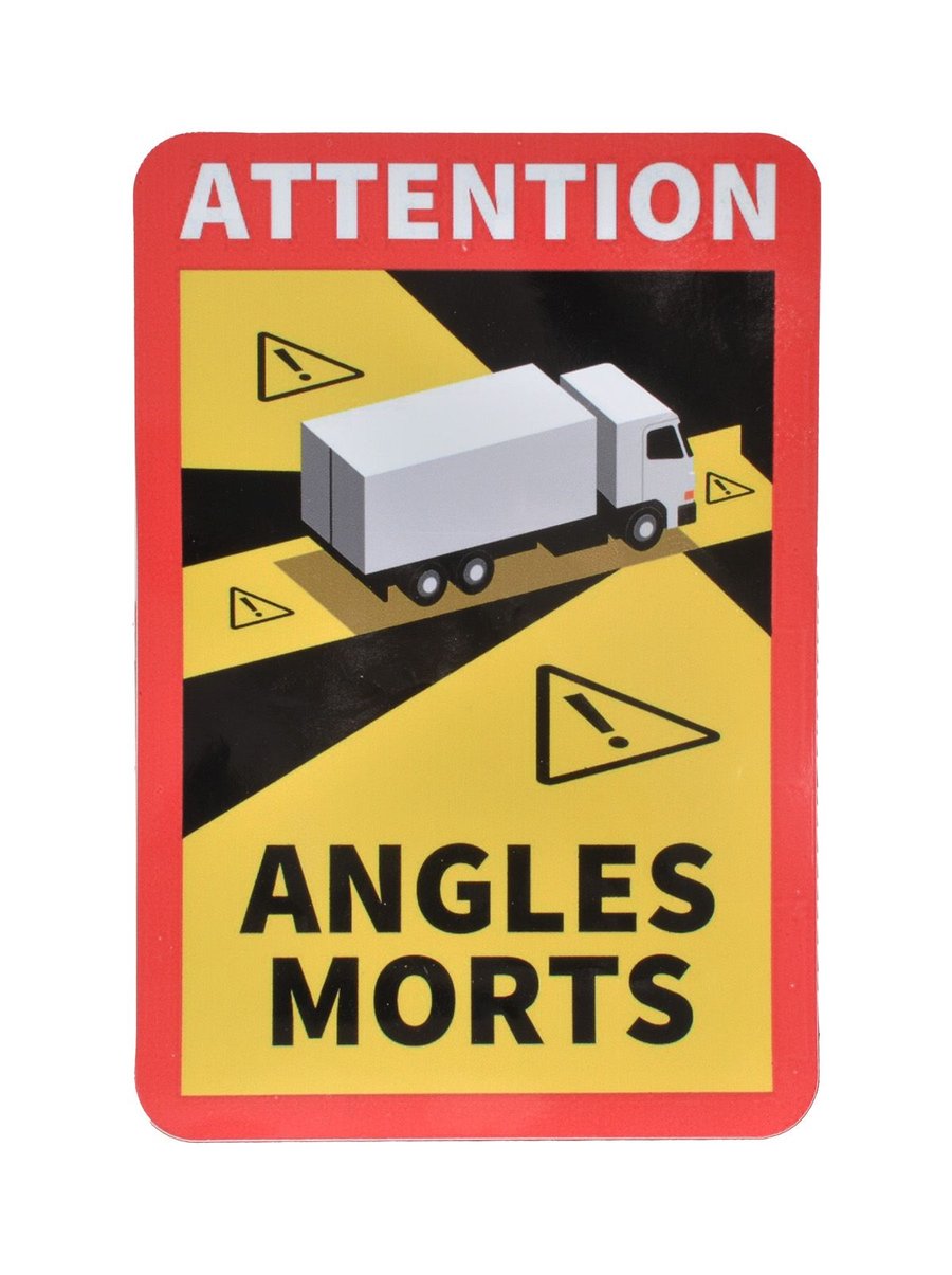 AUTOCOLLANT ANGLES MORTS 25X17 CM