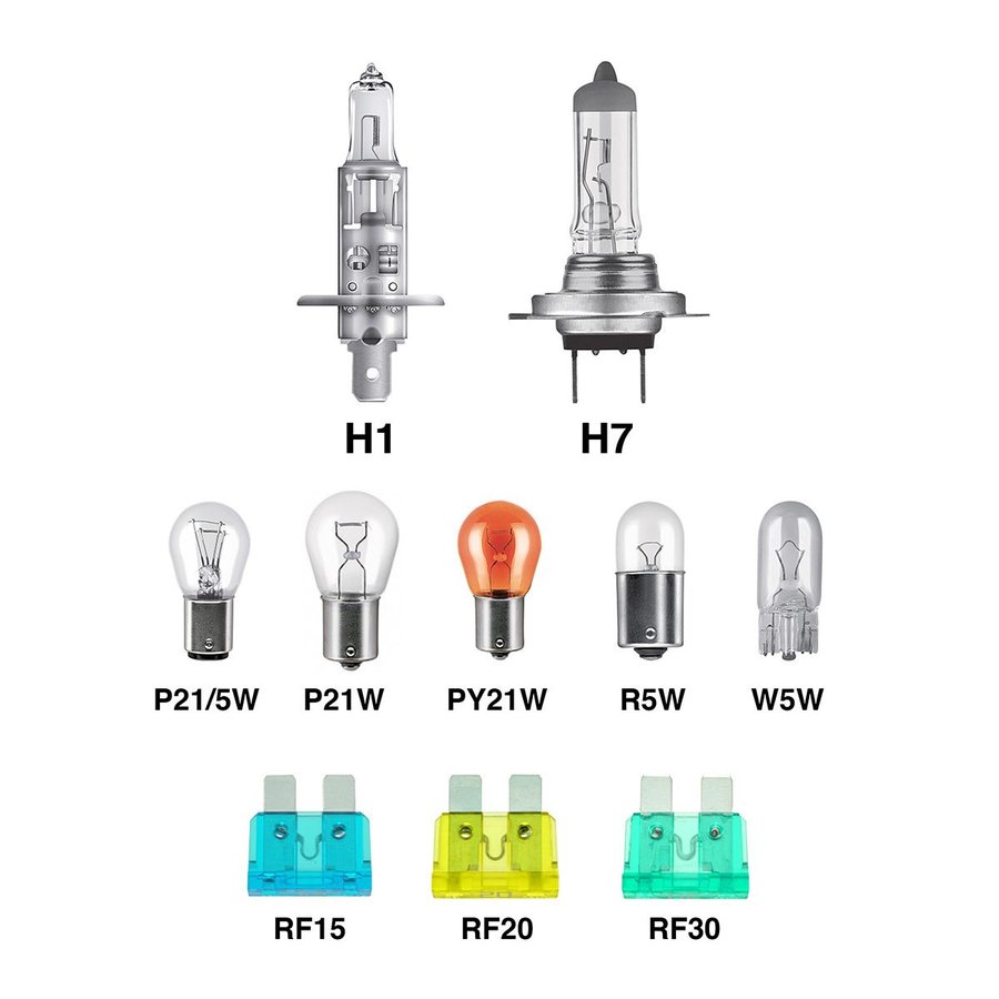 KIT AMPOULES OSRAM H1/H7 12V