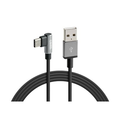 CABLE 90 DEG USB > USB-C 100 CM NOIR